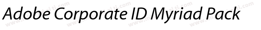 Adobe Corporate ID Myriad Package字体转换
